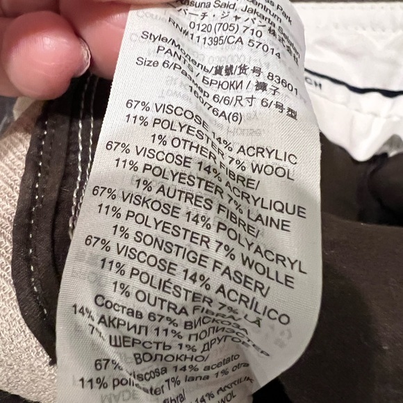 Authentic Tory Burch Phoebe pants in light khaki color. - Picture 9 of 16